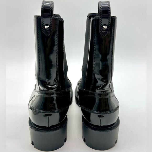 CHRISTIAN LOUBOUTIN Montezu Brushed Leather Ankle Boots Black Lug Sole EU 39 US9 - Picture 4 of 15